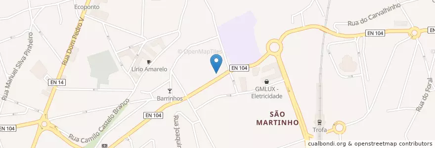 Mapa de ubicacion de C+S en Portugal, Norte, Área Metropolitana Do Porto, Porto, Trofa, Bougado.