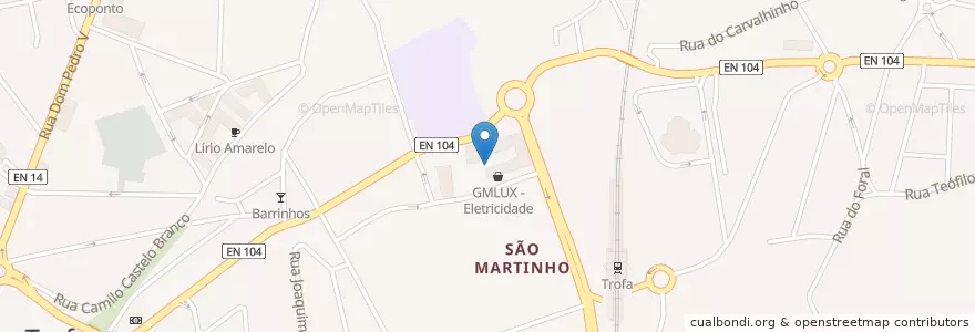 Mapa de ubicacion de Desejos en البرتغال, المنطقة الشمالية (البرتغال), Área Metropolitana Do Porto, بورتو, Trofa, Bougado.