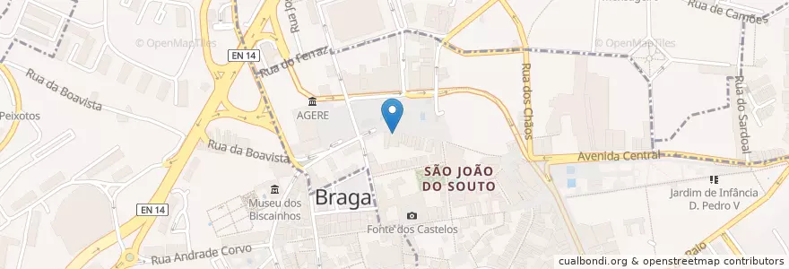 Mapa de ubicacion de Dra. Paula Arouca en پرتغال, Norte, Braga, Cávado, Braga, São José De São Lázaro E São João Do Souto.
