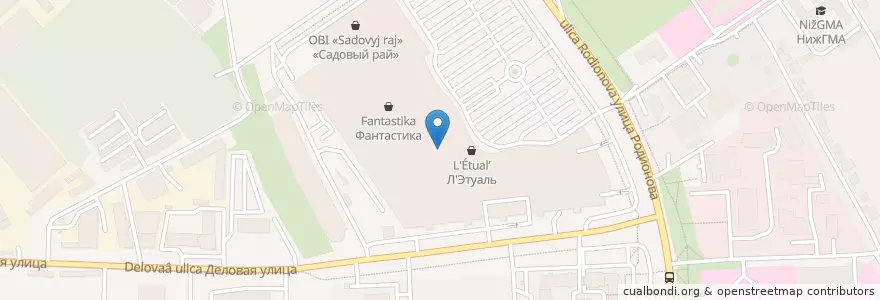 Mapa de ubicacion de банкомат ВТБ en ロシア, 沿ヴォルガ連邦管区, ニジニ・ノヴゴロド州, ニジニ・ノヴゴロド管区.