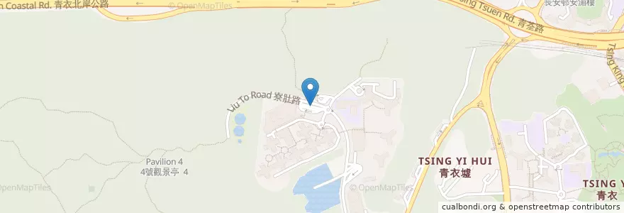 Mapa de ubicacion de 長宏巴士總站 Cheung Wang Bus Terminal en Çin, Guangdong, Hong Kong, Yeni Bölgeler, 葵青區 Kwai Tsing District.