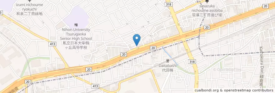 Mapa de ubicacion de 東日本銀行 en Japão, Tóquio, 杉並区.
