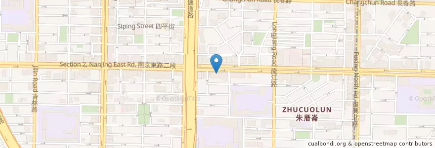 Mapa de ubicacion de 南京建國食堂 en Taiwan, 新北市, Taipé, 中山區.