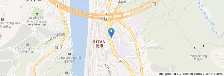 Mapa de ubicacion de 純滷味 en تايوان, تايبيه الجديدة, 新店區.