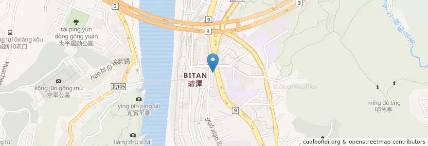 Mapa de ubicacion de 金仁越南小吃 en تايوان, تايبيه الجديدة, 新店區.