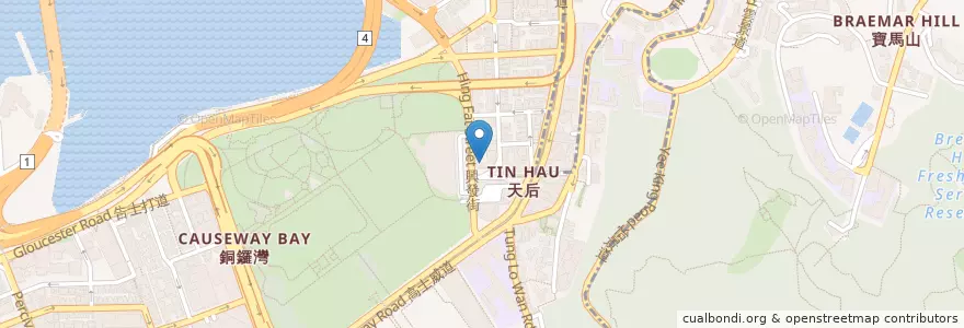 Mapa de ubicacion de 興發街郵政局 Hing Fat Street Post Office en 中国, 广东省, 香港 Hong Kong, 香港島 Hong Kong Island, 新界 New Territories, 灣仔區 Wan Chai District.