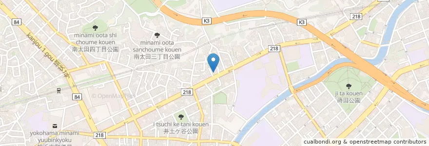 Mapa de ubicacion de 中国料理 老孫家 en 일본, 가나가와현, 요코하마시, 南区.