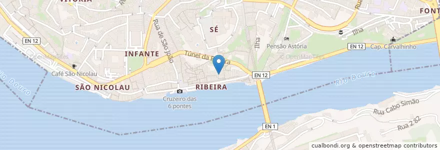 Mapa de ubicacion de Prioridade en Portogallo, Nord, Porto, Área Metropolitana Do Porto, Porto, Vila Nova De Gaia, Santa Marinha E São Pedro Da Afurada.