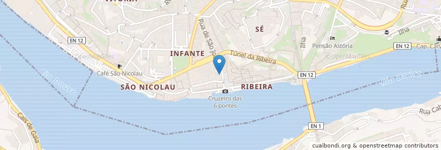 Mapa de ubicacion de Tomás do Douro en ポルトガル, ノルテ, Porto, Área Metropolitana Do Porto, Porto, Vila Nova De Gaia, Santa Marinha E São Pedro Da Afurada.