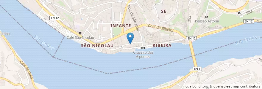 Mapa de ubicacion de Ora Viva en ポルトガル, ノルテ, Porto, Área Metropolitana Do Porto, Porto, Vila Nova De Gaia, Santa Marinha E São Pedro Da Afurada.