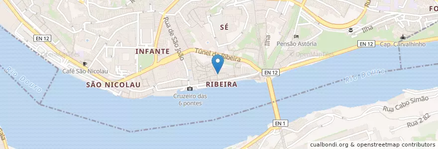 Mapa de ubicacion de Armazém do Sal en ポルトガル, ノルテ, Porto, Área Metropolitana Do Porto, Porto, Vila Nova De Gaia, Santa Marinha E São Pedro Da Afurada.