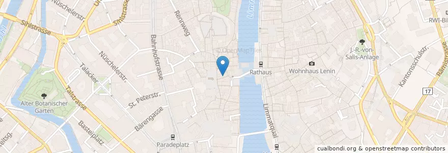 Mapa de ubicacion de Mont Martre en Switzerland, Zurich, District Zurich, Zurich.