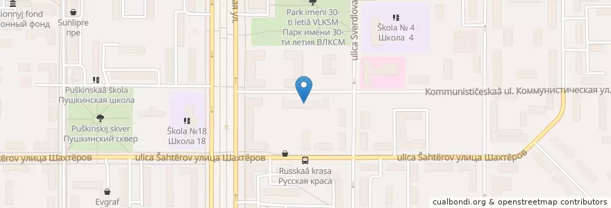 Mapa de ubicacion de Детская поликлиника № 1 en Rússia, Distrito Federal Central, Тульская Область, Городской Округ Новомосковск.