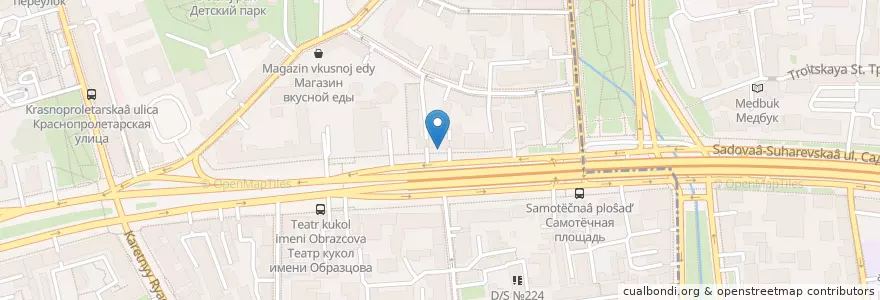 Mapa de ubicacion de Штолле en Russie, District Fédéral Central, Moscou, Центральный Административный Округ, Тверской Район.
