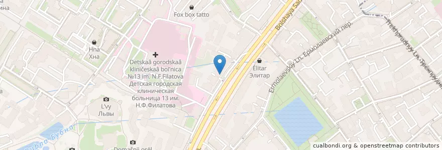 Mapa de ubicacion de ВТБ en Russland, Föderationskreis Zentralrussland, Moskau, Zentraler Verwaltungsbezirk, Пресненский Район.
