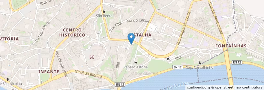 Mapa de ubicacion de Centro de Saúde da Batalha en البرتغال, المنطقة الشمالية (البرتغال), Área Metropolitana Do Porto, بورتو, بورتو, Cedofeita, Santo Ildefonso, Sé, Miragaia, São Nicolau E Vitória.