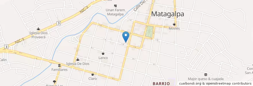 Mapa de ubicacion de Gasolinera UNO en Nicaragua, Matagalpa, Matagalpa (Municipio).