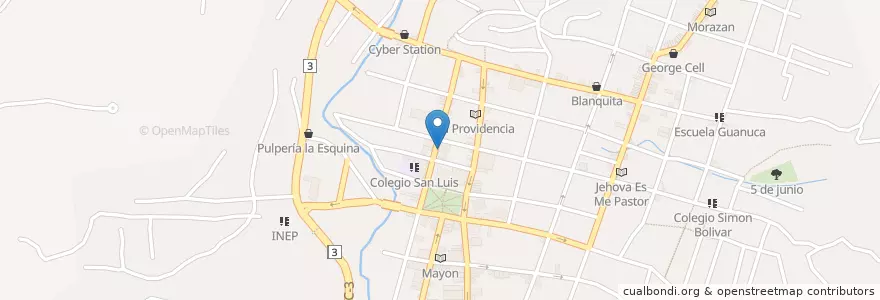 Mapa de ubicacion de Selección Nicaragüense Café en Nicaragua, Matagalpa, Matagalpa (Municipio).