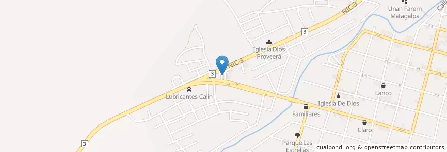 Mapa de ubicacion de Gasolinera UNO en Nicaragua, Matagalpa, Matagalpa (Municipio).