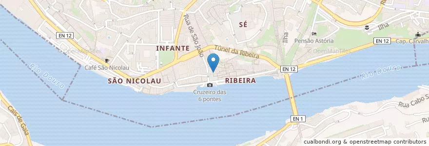 Mapa de ubicacion de Pipas en Portugal, Norte, Porto, Área Metropolitana Do Porto, Porto, Vila Nova De Gaia, Santa Marinha E São Pedro Da Afurada.
