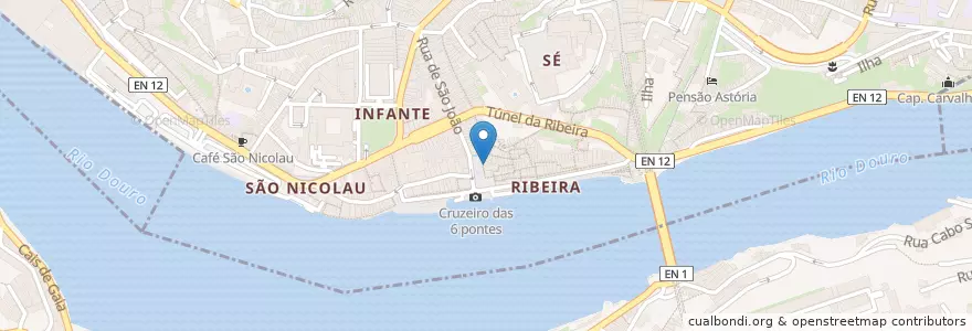 Mapa de ubicacion de Zénite en Portugal, Norte, Porto, Área Metropolitana Do Porto, Porto, Vila Nova De Gaia, Santa Marinha E São Pedro Da Afurada.