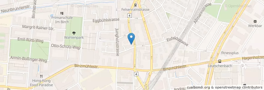 Mapa de ubicacion de Perim en Switzerland, Zurich, District Zurich, Zurich.