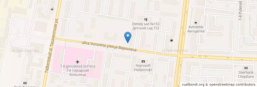 Mapa de ubicacion de Аптека № 115 en Russie, District Fédéral Central, Oblast D'Ivanovo, Ивановский Район, Городской Округ Иваново.