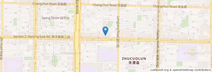 Mapa de ubicacion de 遠東國際商業銀行 en 타이완, 신베이 시, 타이베이시, 중산 구.