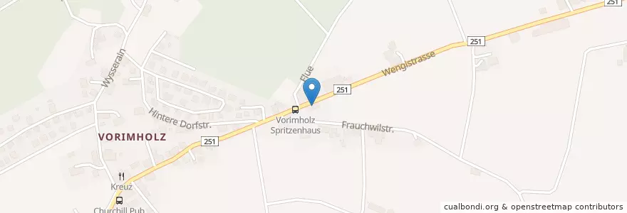 Mapa de ubicacion de Schule Vorimholz en Швейцария, Берн, Verwaltungsregion Seeland, Verwaltungskreis Seeland, Grossaffoltern.