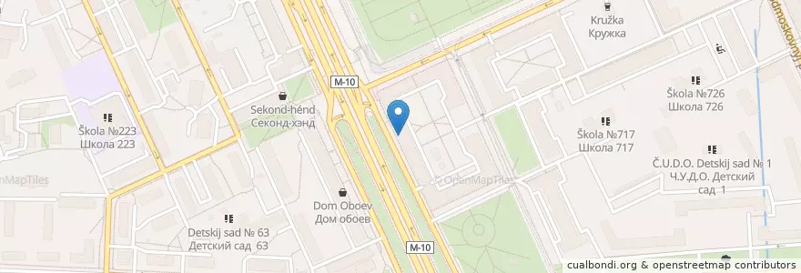 Mapa de ubicacion de Горздрав en Россия, Центральный Федеральный Округ, Москва, Северный Административный Округ, Войковский Район.