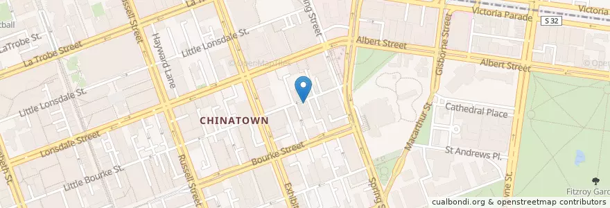 Mapa de ubicacion de Kri Kri en Austrália, Victoria, City Of Melbourne.