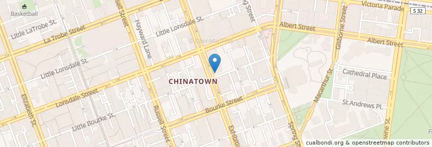 Mapa de ubicacion de China Bar Signature en Australie, Victoria, City Of Melbourne.