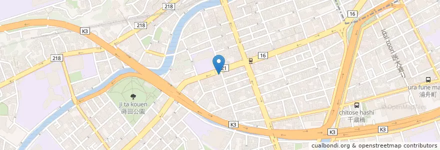 Mapa de ubicacion de すき家 en Japonya, 神奈川県, 横浜市, 南区.