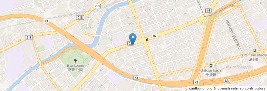 Mapa de ubicacion de 小料理 つどい en 日本, 神奈川県, 横浜市, 南区.