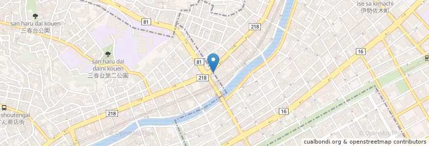 Mapa de ubicacion de スポーツバー oasis latino en Japan, 神奈川県, Yokohama, 中区.