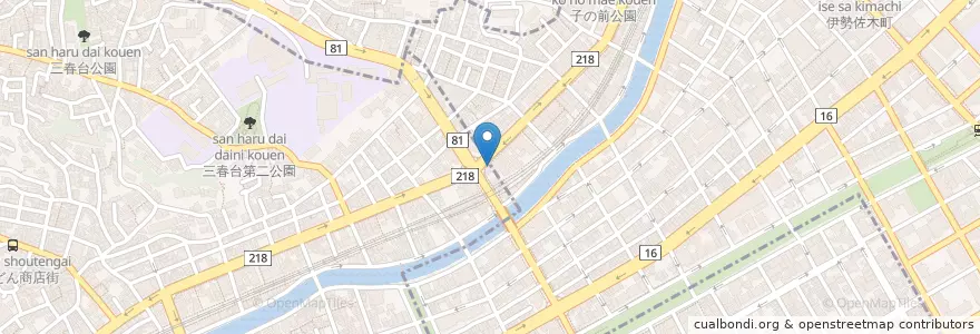 Mapa de ubicacion de 季節料理 和泉屋 en 日本, 神奈川県, 横浜市, 中区.