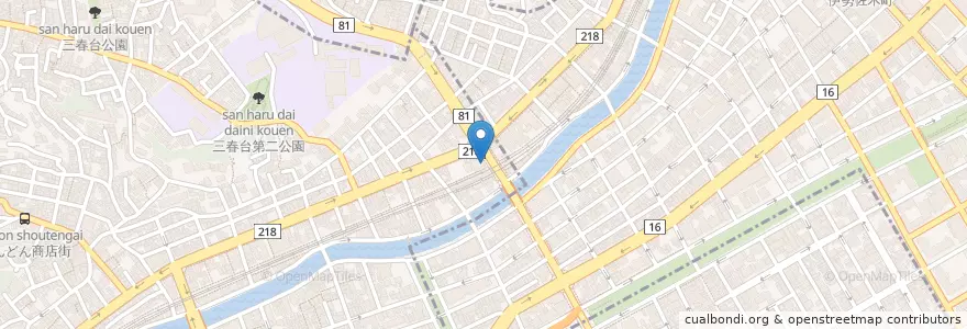 Mapa de ubicacion de インターネット漫画喫茶 luna luna en 일본, 가나가와현, 요코하마시.