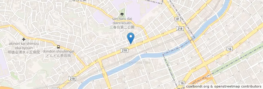 Mapa de ubicacion de 炭火やきとり だんらん亭 en Japan, 神奈川県, Yokohama.