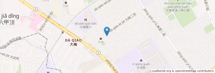 Mapa de ubicacion de 藍泉加水站 en Taiwán, 臺南市, 永康區.