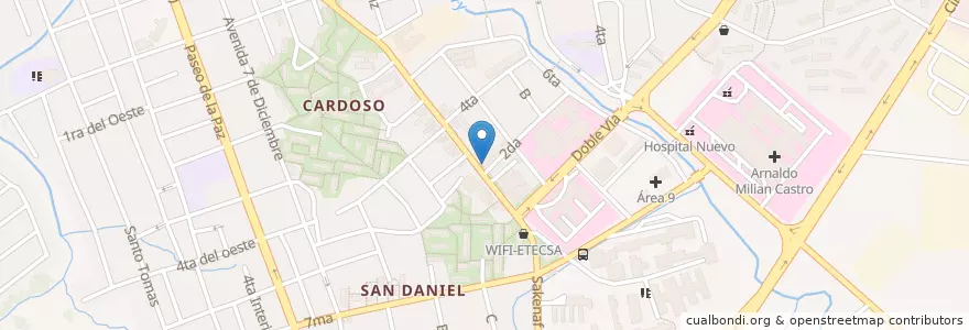Mapa de ubicacion de Farmacia en کوبا, Villa Clara, Santa Clara, Ciudad De Santa Clara.