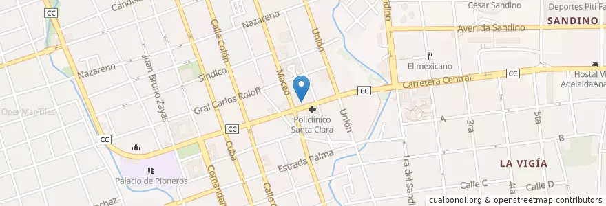 Mapa de ubicacion de CUPET Cimex en 쿠바, Villa Clara, Santa Clara, Ciudad De Santa Clara.