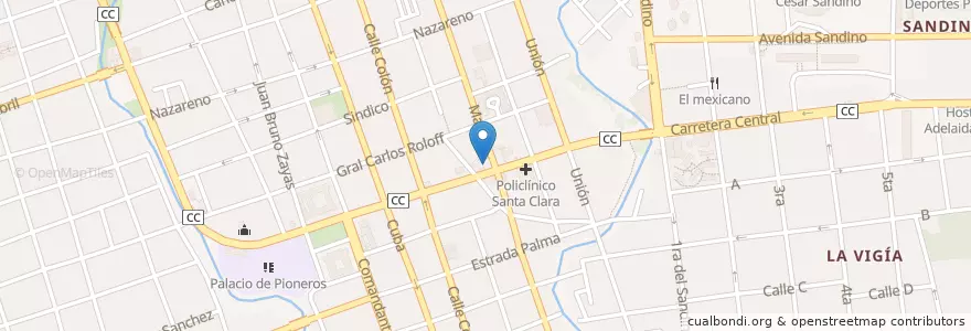 Mapa de ubicacion de CUPET Cimex en Cuba, Villa Clara, Santa Clara, Ciudad De Santa Clara.