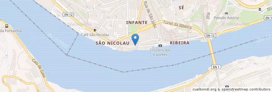 Mapa de ubicacion de Consulado da Noruega en Portugal, Norte, Porto, Área Metropolitana Do Porto, Porto, Vila Nova De Gaia, Santa Marinha E São Pedro Da Afurada.