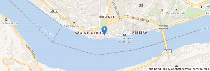 Mapa de ubicacion de Consulado da Holanda en البرتغال, المنطقة الشمالية (البرتغال), بورتو, Área Metropolitana Do Porto, بورتو, Vila Nova De Gaia, Santa Marinha E São Pedro Da Afurada.