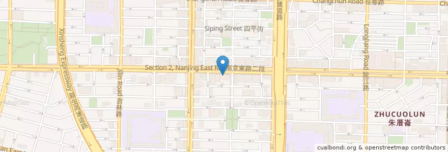 Mapa de ubicacion de 華南商業銀行 en 타이완, 신베이 시, 타이베이시, 중산 구.