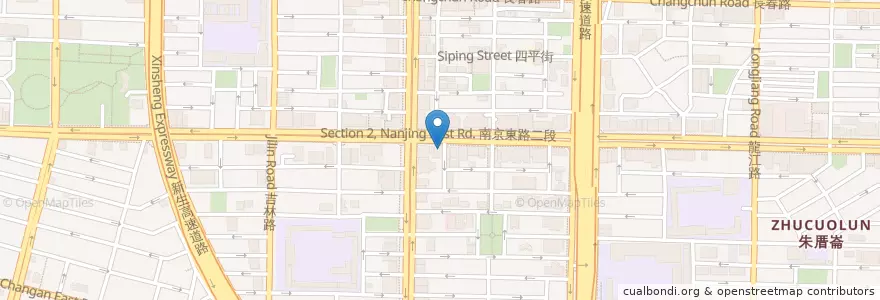 Mapa de ubicacion de 國泰世華商業銀行 en Taiwan, New Taipei, Taipei, Zhongshan District.