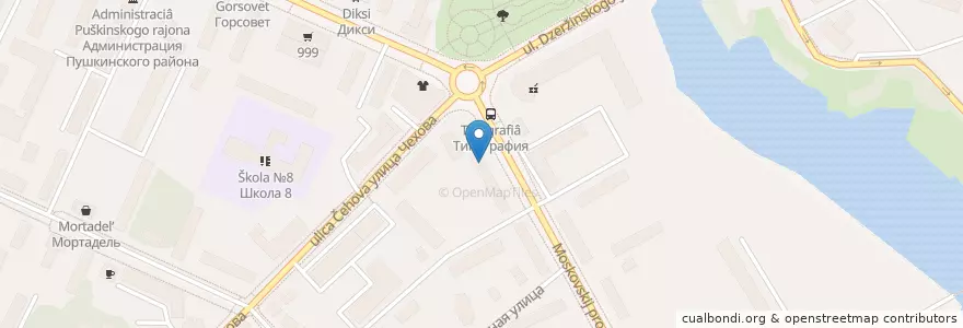 Mapa de ubicacion de Отделение связи №141207 en Rusia, Distrito Federal Central, Óblast De Moscú, Пушкинский Городской Округ.
