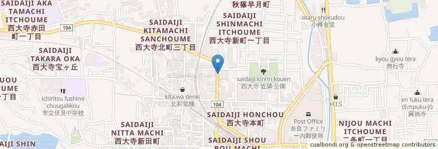 Mapa de ubicacion de らーめん 一勇翔壮 en 日本, 奈良県, 奈良市.