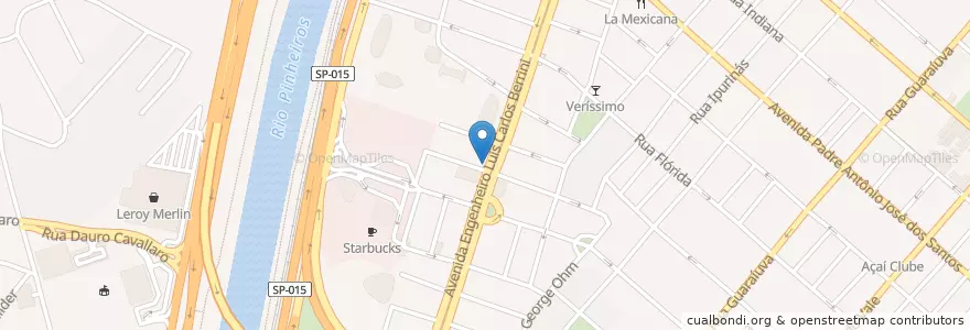 Mapa de ubicacion de Garfus en 브라질, 남동지방, 상파울루, Região Geográfica Intermediária De São Paulo, Região Metropolitana De São Paulo, Região Imediata De São Paulo, 상파울루.