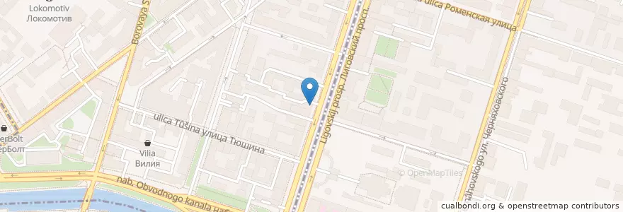 Mapa de ubicacion de Street en Russie, District Fédéral Du Nord-Ouest, Oblast De Léningrad, Saint-Pétersbourg, Владимирский Округ.